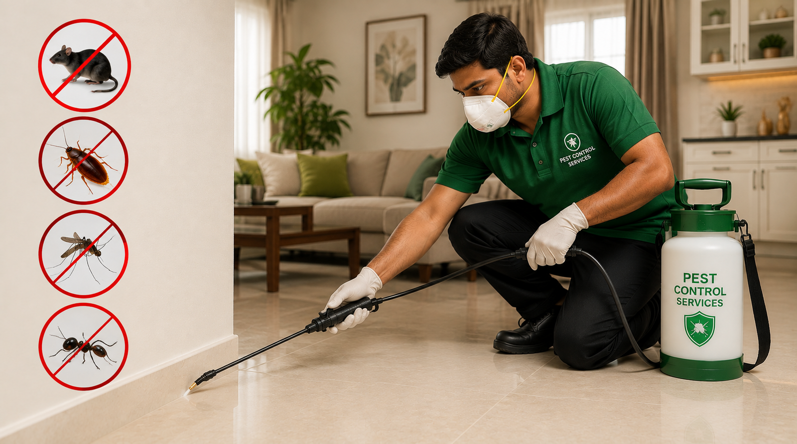 Comprehensive General Pest Control Treatment in Hyderabad